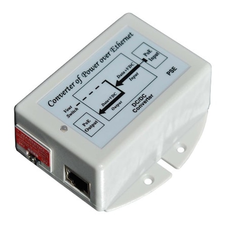 Maxpower 48V, Gigabit 24W Passive POE Output - Switch Selectable 18 Or 24V MA2674083